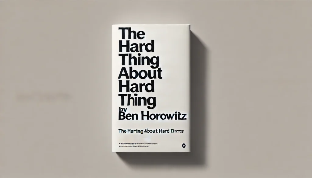 Book Summary: The Hard Thing About Hard Things